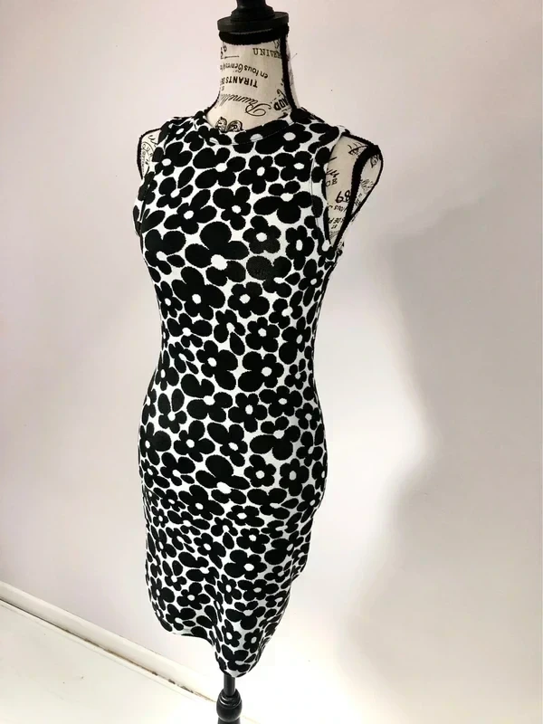 Black & white floral mesh dress H&M – Size S (36) – photo 2